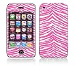 Pink Zebra Skin Decorative Skin Cover Decal Sticker for Apple 3G iPhone / iPhone 3GS 3G S