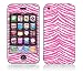 Pink Zebra Skin Decorative Skin Cover Decal Sticker for Apple 3G iPhone / iPhone 3GS 3G S