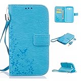 Zeebox Galaxy Grand Neo I9060 手帳型 ケース カード収納 スタンド ストラップ付き Samsung Galaxy Grand Neo I9060 対応 高品質 保護カバー