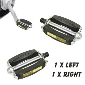 Bicycle Pedal Metal With Rubber Inserts