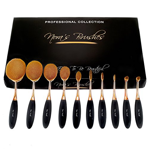 Oval Brush Set 10 Pcs ✠The Original Nora s Brushes ✠Soft Toothbrush Makeup Sets ✠Foundation Concealer Contour Powder Blush Oval Brush Set 10 Pcs ✠The Original Nora s Brushes ✠Soft Toothbrush Makeup Sets ✠Foundation Concealer Contour Powder Blush