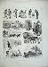 1883 Winter Frost Horse Cart Oxford Street Busses Snow