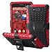 Motorola DROID MAXX / DROID ULTRA XT1080 XT1080M Case - Armatus Gear (TM) Heavy Duty Rugged Hybrid Armor Case Shockproof Tough Cover Protector Dual Layer TPU + Rubberized PC with Kickstand For Motorola DROID MAXX / DROID ULTRA XT1080 XT1080M - Black/Red