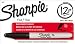 Sharpie Fine Point Permanent Markers, 12 Black Markers(30001)