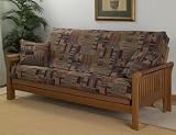 3pc Southern Textiles Brown Full Size Cover with 2 Pillows for Futon