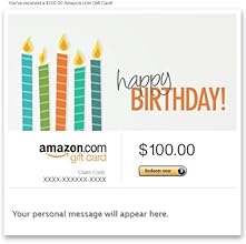 Amazon Gift Card - Email - Happy Birthday (Candles)