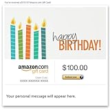 Amazon Gift Card - E-mail - Happy Birthday (Candles)