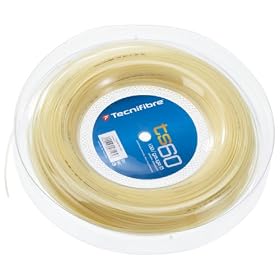 Tecnifibre - Cordage pour raquette de tennis  TS 60 1.38, naturel, 200 m