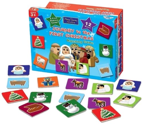 Journey to the First Christmas Matching Game: Bible Train Adventures