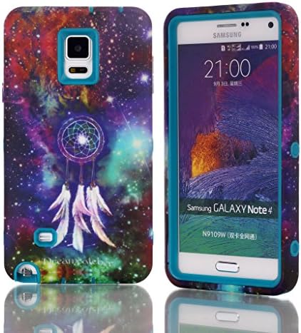 Galaxy Note 4 Case,Not 4 Case,Note 4 Hybrid Case,Note 4 Case Cover,Candywe Case For Samsung Galaxy Note 4,Cartoon Print 3in1 Design Hybrid Case Cover For Samsung Galaxy Note 4 004
