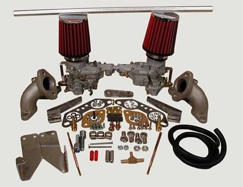 Genuine WEBER Dual 34 ICT Carburetor Conversion Kit VW Transporter Bus Campmobile Type 2 Porsche 914 With Pancake Engine