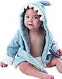 Baby Aspen "Let the Fin Begin" Blue Terry Shark Robe, Blue, 0-9 months