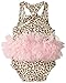 Mud Pie Baby-Girls Newborn Leopard Tutu Crawler