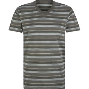 BLUE CROWN Sport Stripe Mens V-Neck T-Shirt