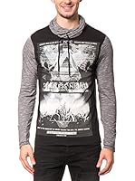 AMERICAN PEOPLE Camiseta Manga Larga Tayrone (Negro / Gris)