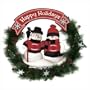 Georgia Team Snowman Wreath