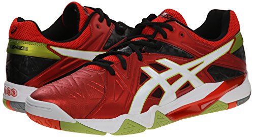 ASICS Men's Gel-Cyber Sensei Volleyball Shoe, Chery Want It All