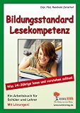 Bildungsstandard Lesekompetenz: Was 14-Jaehrige lesen und verstehen sollten!