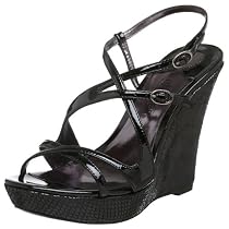 Charles by Charles David Women's Blithe Wedge Sandal,Black,9 M US