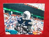 Chris Chambers Autographed San Diego Chargers 8x10 Photo, Proof Photo of Chris Signing for Us.