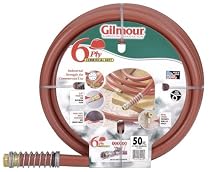 Gilmour 25 Series 6 Ply Commercial Rubber/Vinyl Hose 3/4 Inch X 25 Feet #25-34025 Red