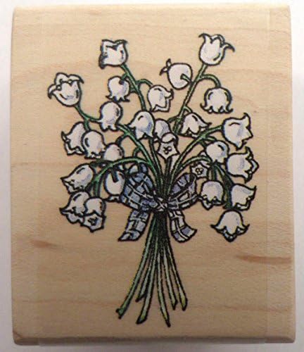 Stampington And Co Liy Of Te Valley By Paige Nerrie Wood Rubber Stamp #P2117
