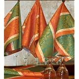Armani International, Jardin collection, Tea dish Towels, Jacquard Linen-Cotton, 3-pc by Armani International