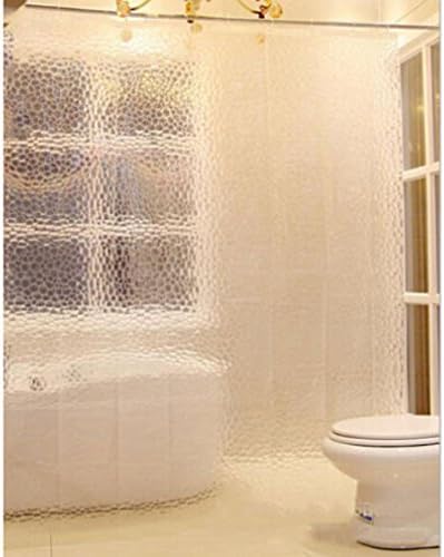 Gemdale EVA Waterproof Mildew Resistant Shower Curtain Liner,3D Water Cube Shower Curtains