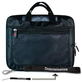 New Kroo Gray Seal Case for ASUS Eee PC 1000 10-Inch Netbook + Determination Hand Strap