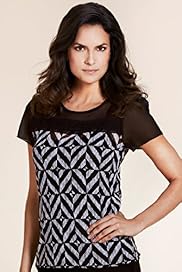 Per Una Zig Zag Lace Top