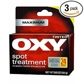 Oxy Spot Treatment, Light Tint, 0.65-Ounce (Pack of 3)