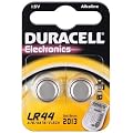 Duracell Knopfzelle Alkaline, LR44 / LR1154 / V13GA / 4276, 2er Blister