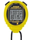 ACCUSPLIT AX602 100 Memory Stopwatch (Fluorescent Yellow)