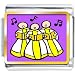 Golden Italian Charm Bracelet Plated Religion-Christian Church Choir Photo