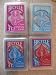 Lot 4 Clear Bicycle 100% Plastic Playing Cards Pink, Red, Blue, Teal