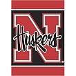 Nebraska Cornhuskers NCAA Screen Print Flag by New Creative