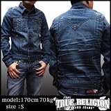 (トゥルーレリジョン) TRUE RELIGION メンズ デニム ジャケット PHANTOM EDISON LKM デニムジャケット [並行輸入品] EDISON