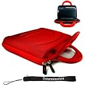 Sony DVP-FX930/R 9-Inch Portable DVD Player Kroo 11273 Cube Case (RED) + Includes a Determination Hand Strap