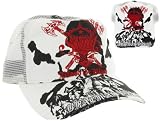 51oXK1%2Bj7 L. SL160  SMET by Christian Audigier Ed Hardy Mens Womens Unisex Trucker Hat Cap White/Black/Red OSFA