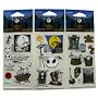 Disney Nightmare Before Christmas Stickers - 3pcs decorative stickers inspired by Jack & Sally