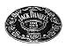 Jack Daniels Oval Whiskey Belt Buckle JD