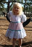 Bercot - Girls Boutique Clothing - April Showers 100% Purple and Turqoise Flower Cotton Dress - Great for Girl's easter or party dress