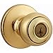 Kwikset 94002-546 Polo Entry Knob featuring SmartKey in Polished Brass