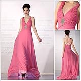 IMAGE OF Hollywood ELegant Sleeveless Crisscross Chiffon Prom Dress, Evening Dress, 38842 M