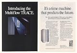 1987 Multiflow Computer TRACE Supercomputer 2-Page Print Ad