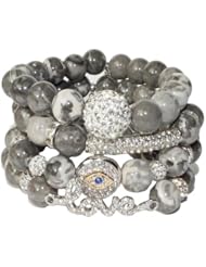 Sea Jewels Grey Bracelet Set