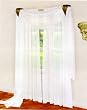 Beautiful Sheer Voile White 1 Pair 116 W X 84 L - SL
