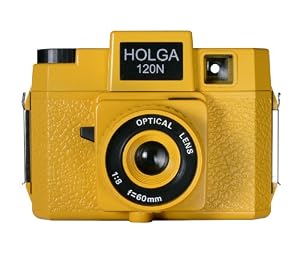 Holga 176120 Brick Road  Holgawood Collection Plastic Camera (Yellow)
