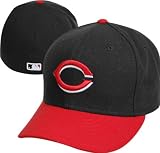 Cincinnati Reds Black w/Red Brim Home 2008 Authentic On-Field 59FIFTY Fitted Hat