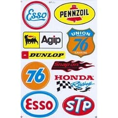 Sponsoren Racing Tuning Old School Sticker Bogen